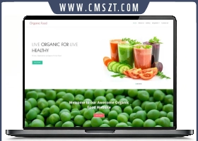 html5健康有机蔬菜果汁店网站模